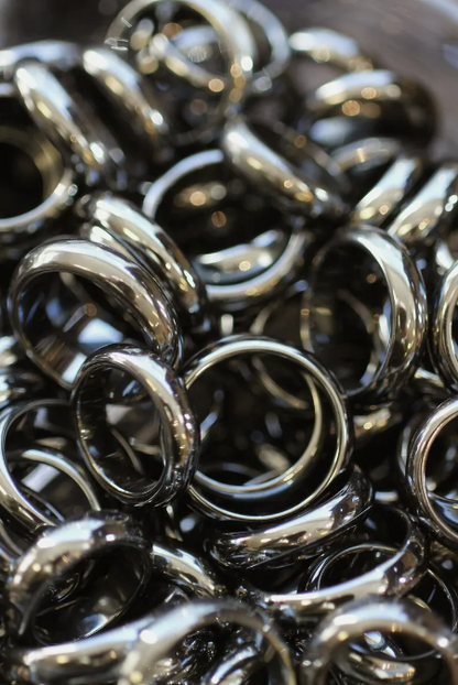 Hematite rings